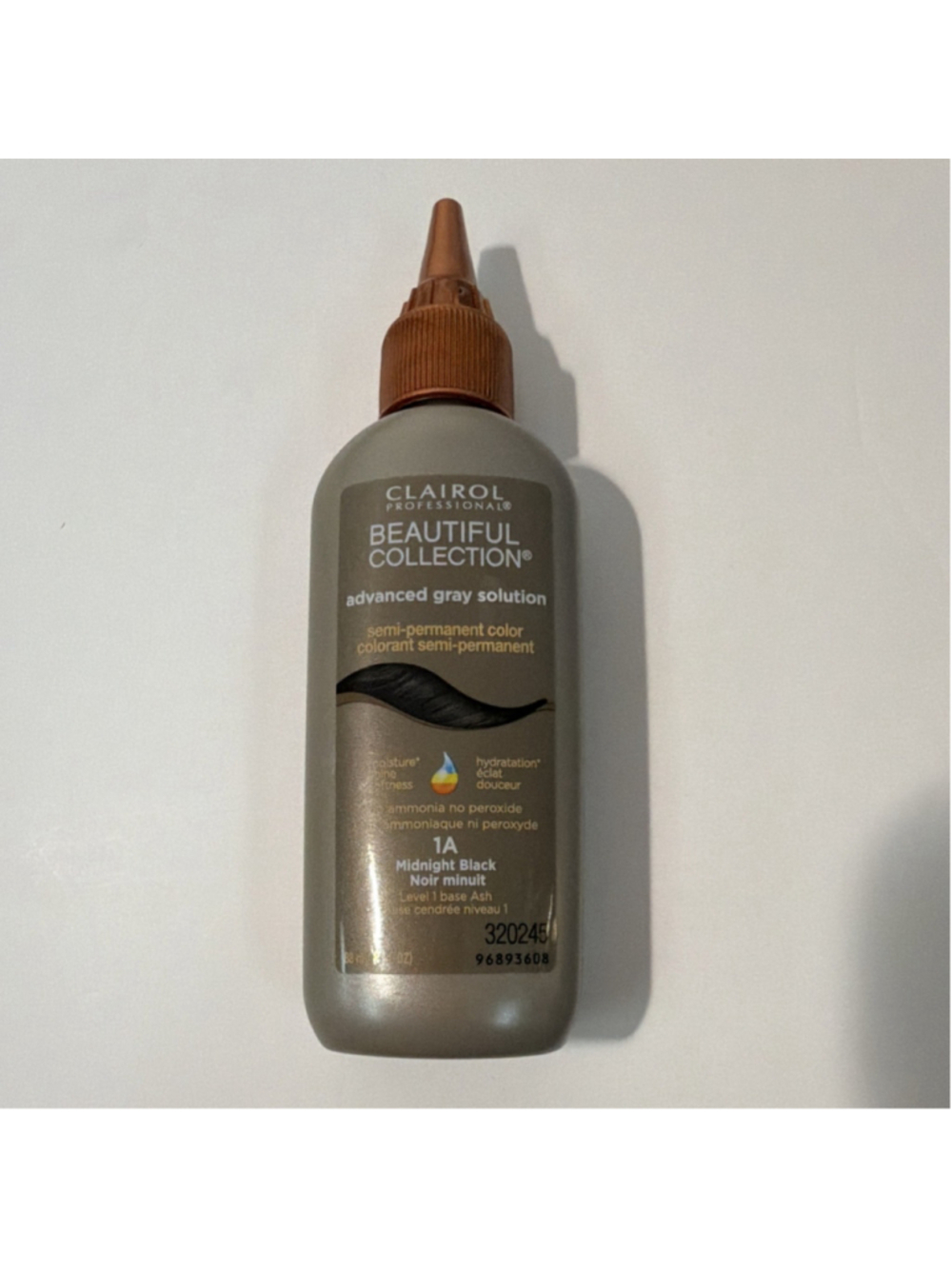 Clairol Beautiful Collection Gray Solution Semi-Permanent Hair Color Midnight B…